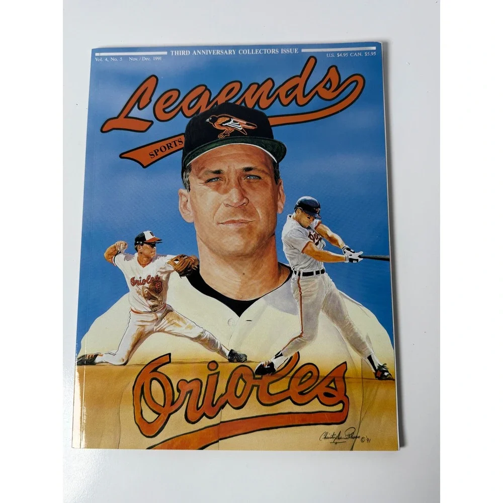 Sports Legends Magazine Vol 4 No 5 1991 Cal Ripken Jr Baltimore Orioles Issue